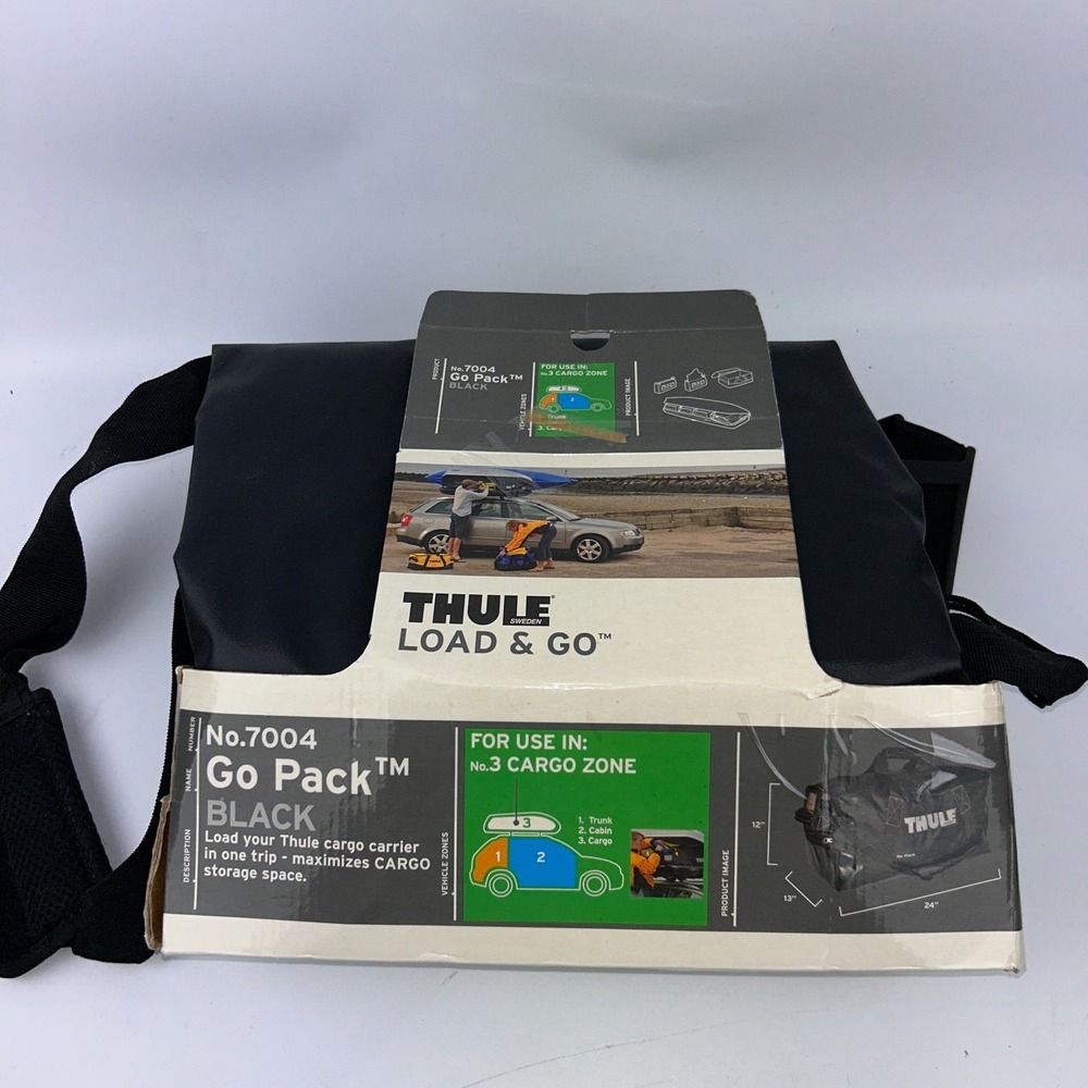 Thule Load and Go Pack No.7004 24"x12" Black Cargo Roof Luggage Bag NIB